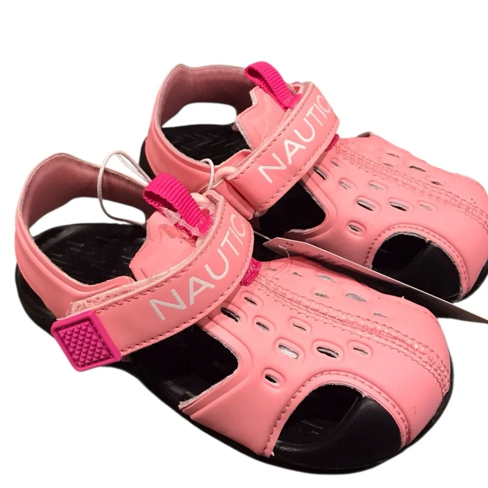 Nautica Pearl 3 Sandals Beach Water Shoes Toddler‎ Girl's Size 7  Pink NWT
